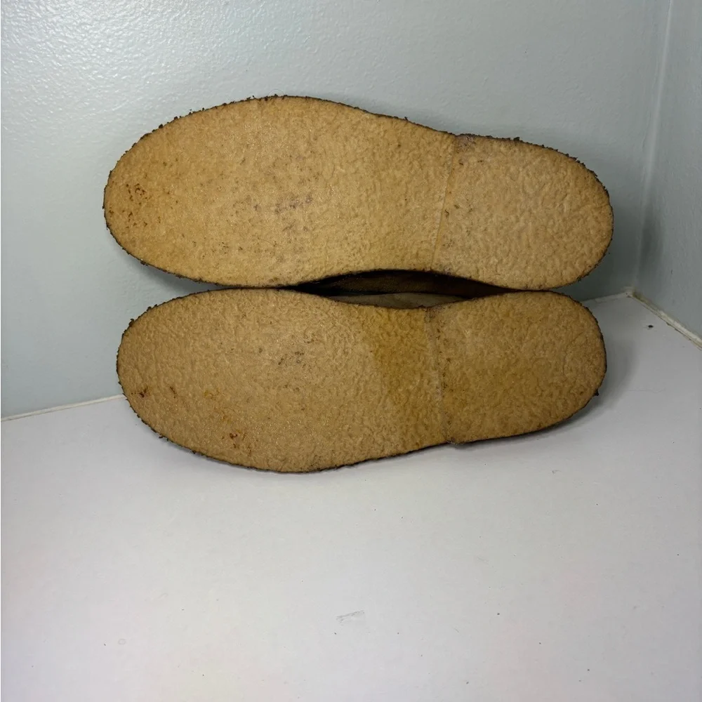 J.Crew‎ MacAlister Desert Boot Leather Suede Men’s 8 Chukka Beige Made In Italy